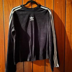Adidas original bell sleeve velour sweatshirt. Sz. L